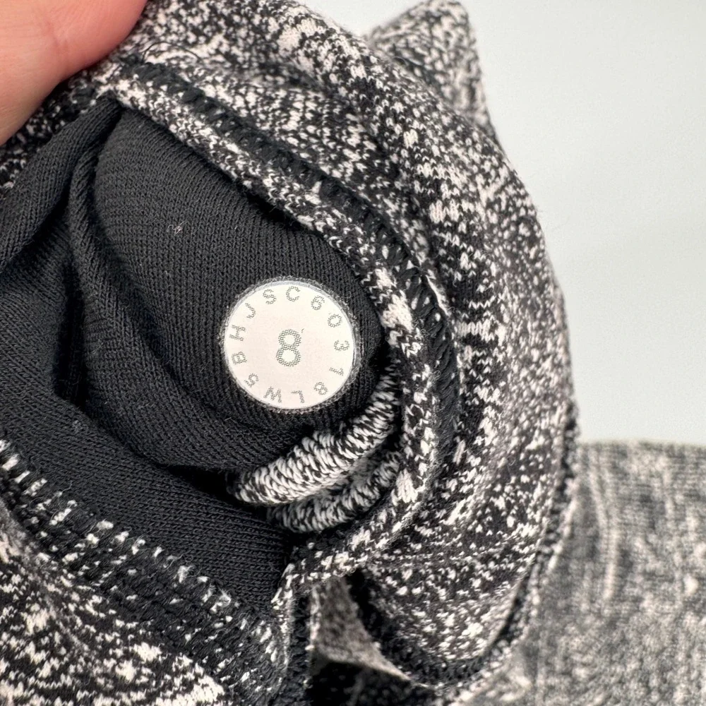 Lululemon Wunder Under Leggings Women‎ 8 Black White Space Dye High Rise 24